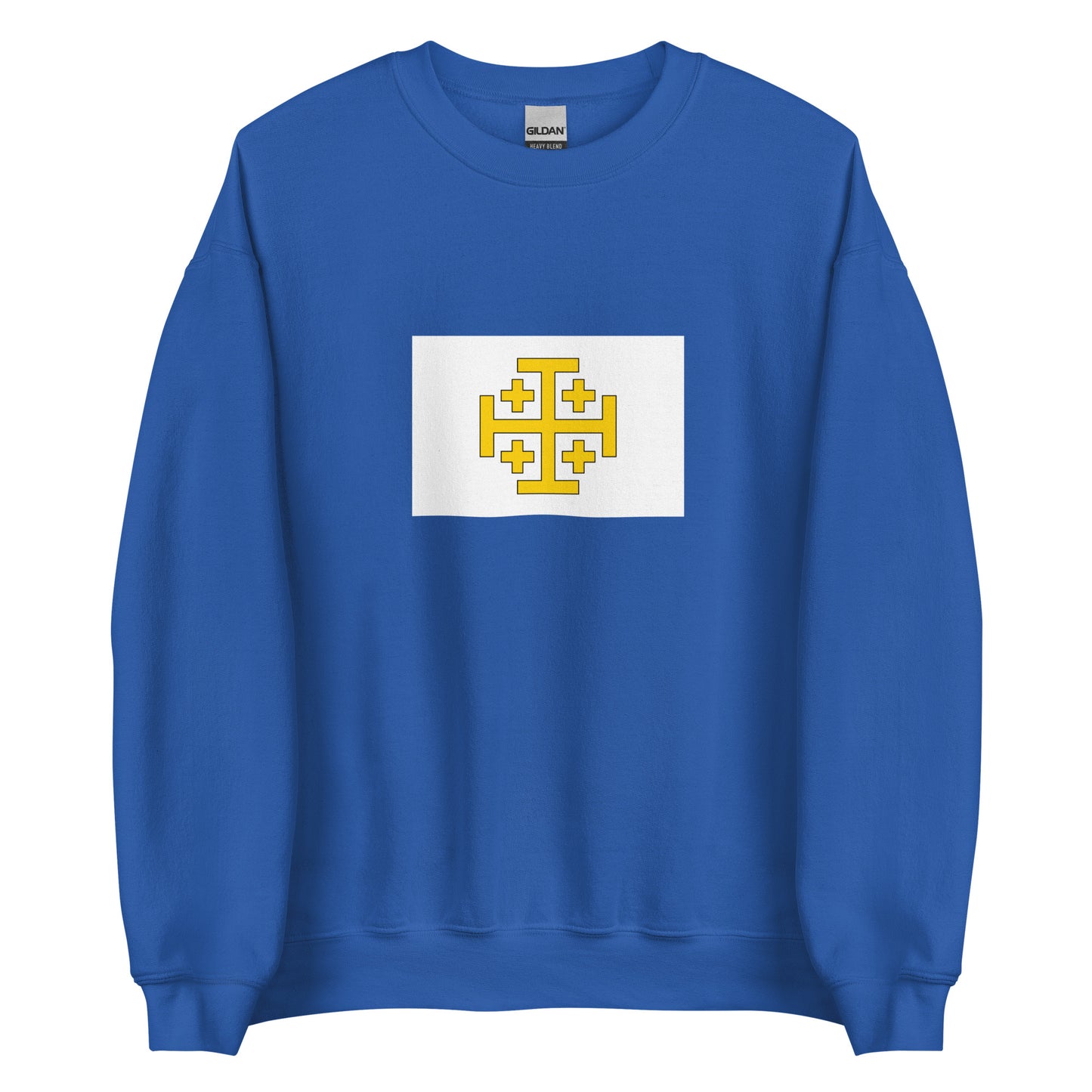 Israel - Kingdom of Jerusalem (1099-1291) | Historical Israeli Flag Interactive Sweatshirt