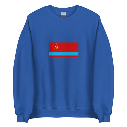 Kazakhstan - Kazakh Soviet Socialist Republic (1941-1991) | Historical Kazakh Flag Interactive Sweatshirt