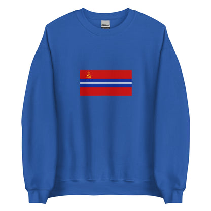Kyrgyzstan - Kyrgyz Soviet Socialist Republic (1936-1990) | Historical Kyrgyz Flag Interactive Sweatshirt
