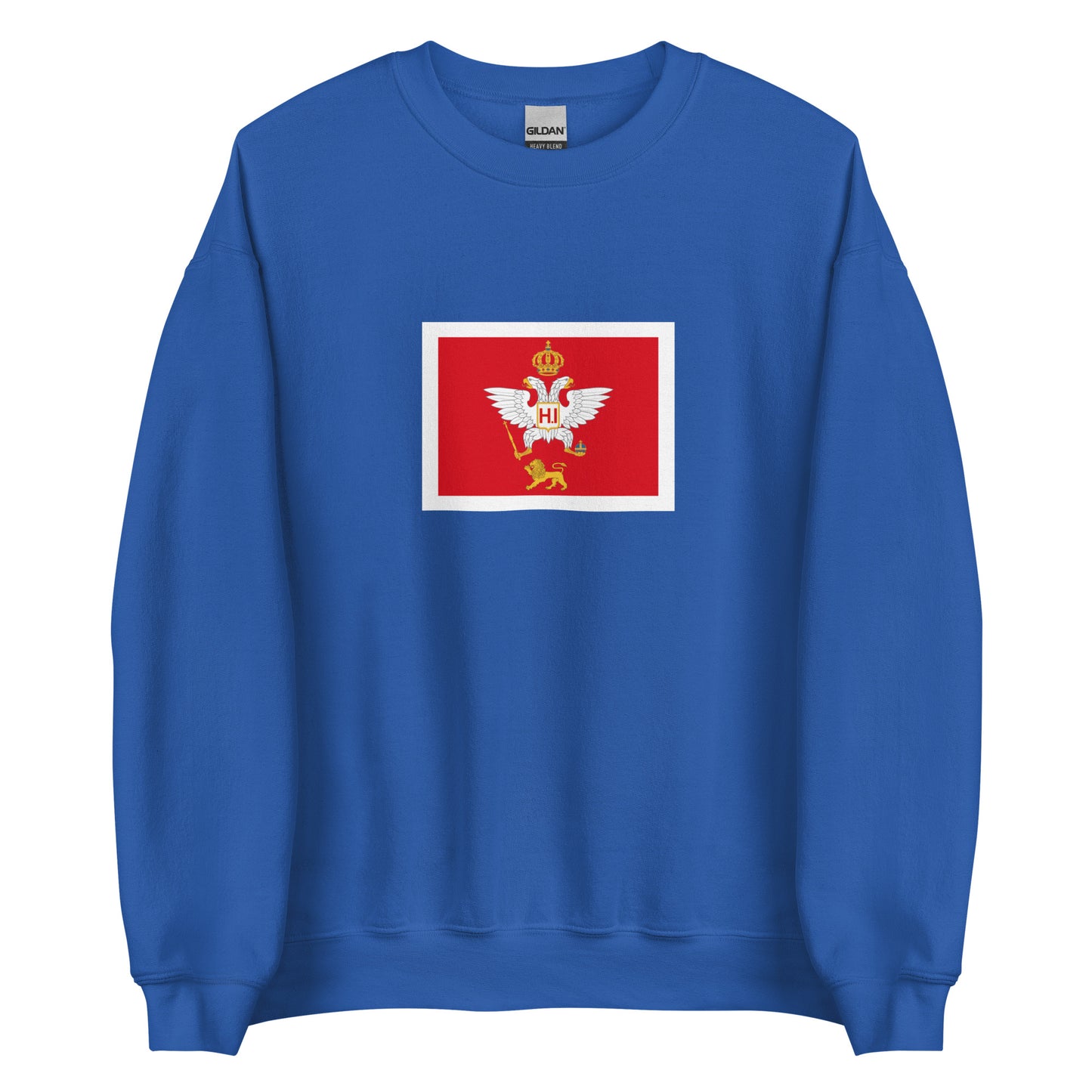 Montenegro - Principality of Montenegro (1852-1910) | Historical Montenegro Flag Interactive Sweatshirt