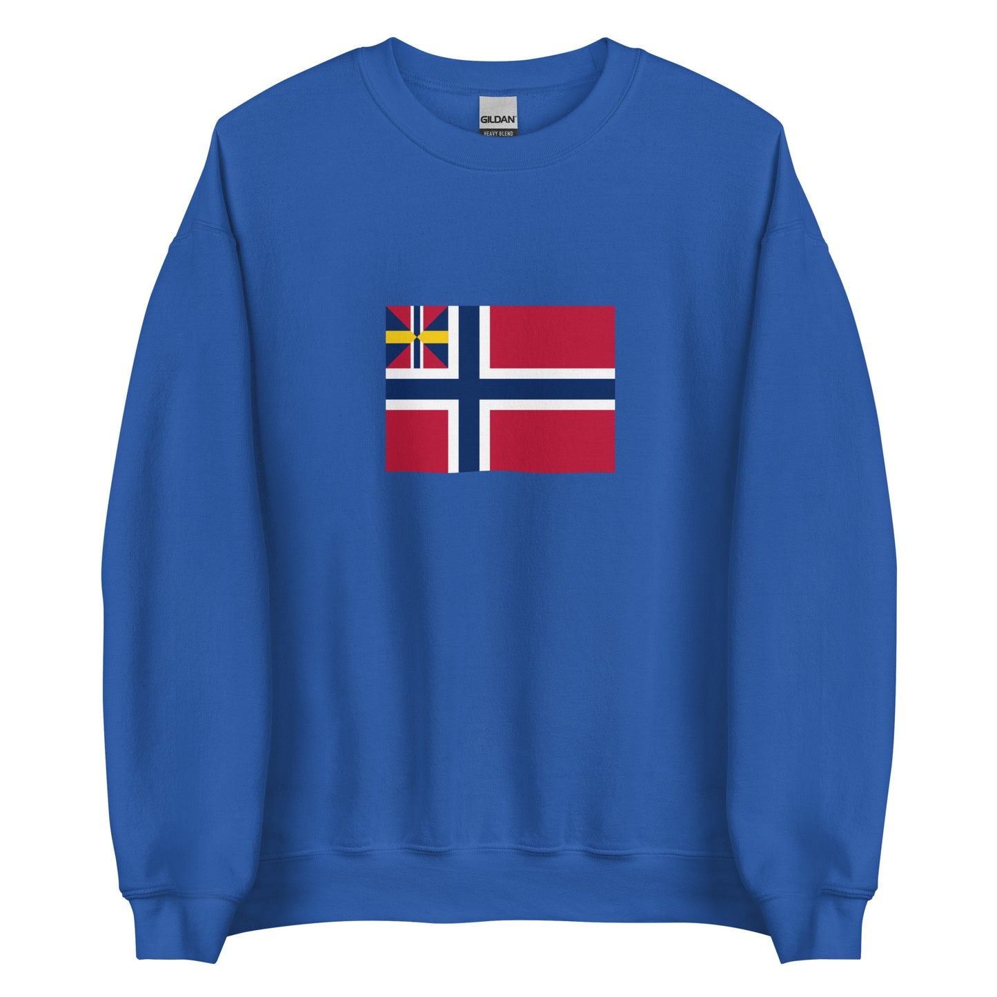 Norway - United Kingdoms of Sweden and Norway (1844-1899) | Historical Norwegian Flag Interactive Sweatshirt