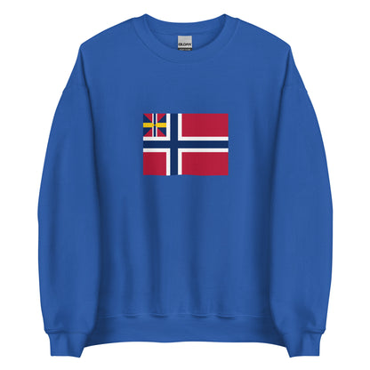 Norway - United Kingdoms of Sweden and Norway (1844-1899) | Historical Norwegian Flag Interactive Sweatshirt