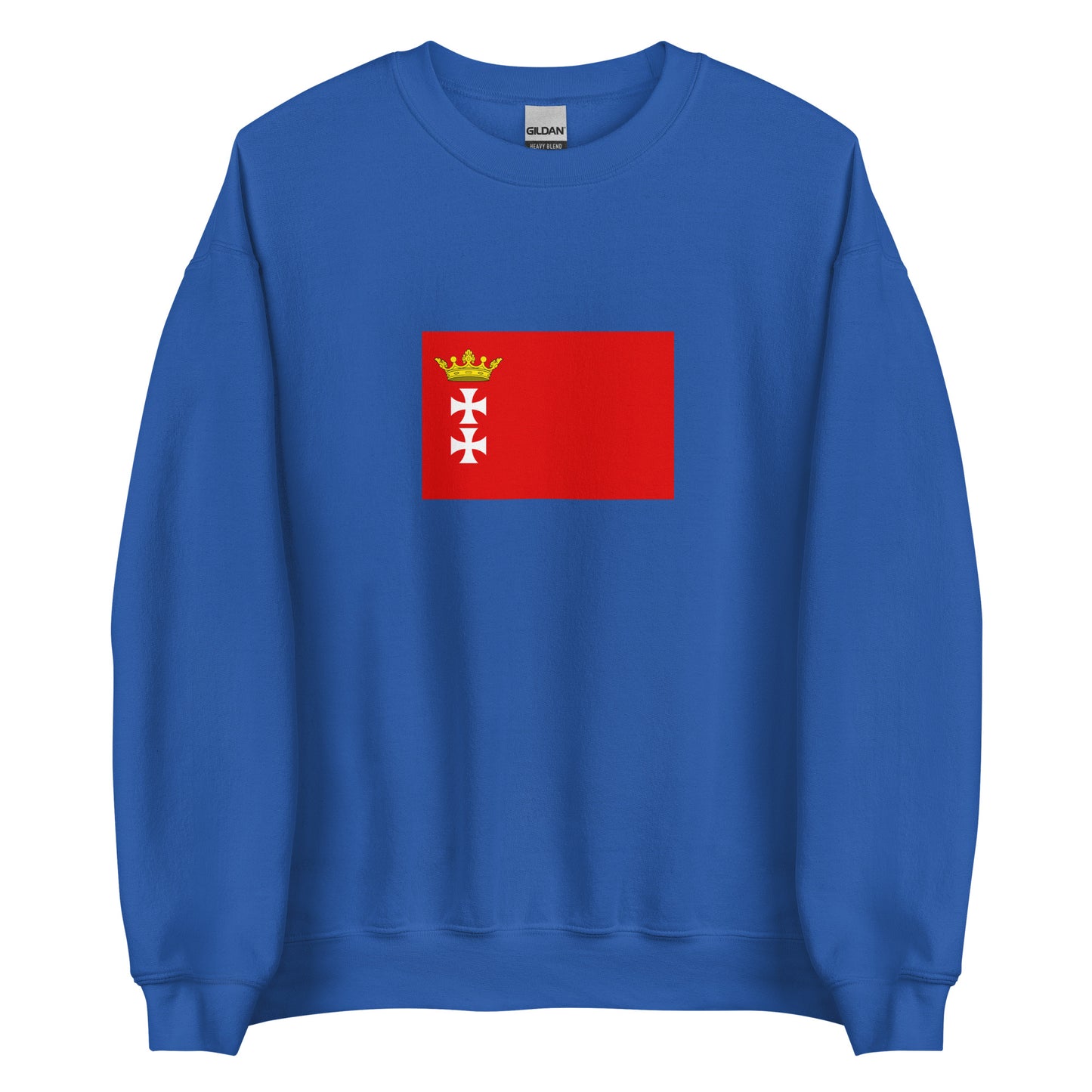 Poland - Republic of Danzig (1807-1814) | Historical Polish Flag Interactive Sweatshirt