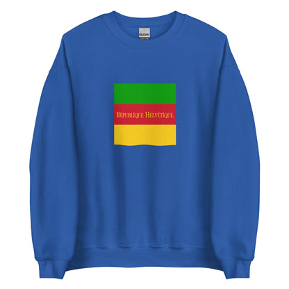 Switzerland - Helvetic Republic (1798-1803) | Historical Suisse Flag Interactive Sweatshirt
