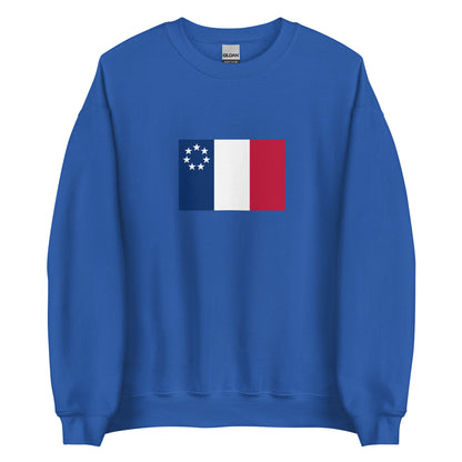 USA - New France (1534-1763) | Historical American Flag Interactive Sweatshirt