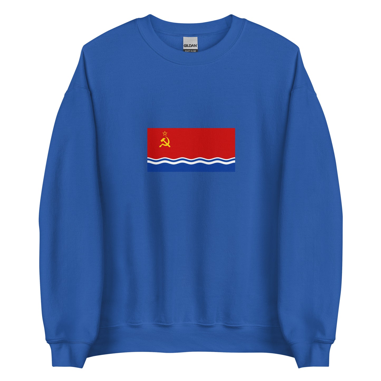 Latvia - Latvian Soviet Socialist Republic (1940-1991) | Historical Latvian Flag Interactive Sweatshirt