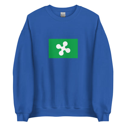 Italy - Lombards | Ethnic Italian Flag Interactive Sweatshirt