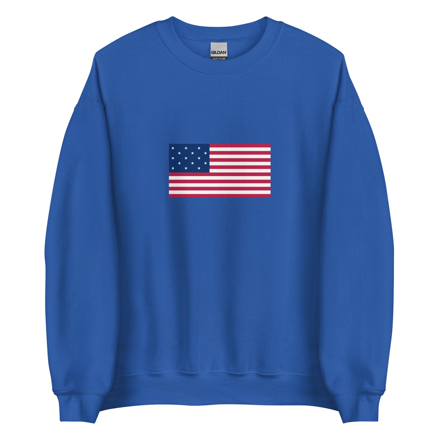 USA - 15 Star Spangled Flag (1795-1818) | Historical American Flag Interactive Sweatshirt