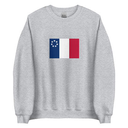 USA - New France (1534-1763) | Historical American Flag Interactive Sweatshirt