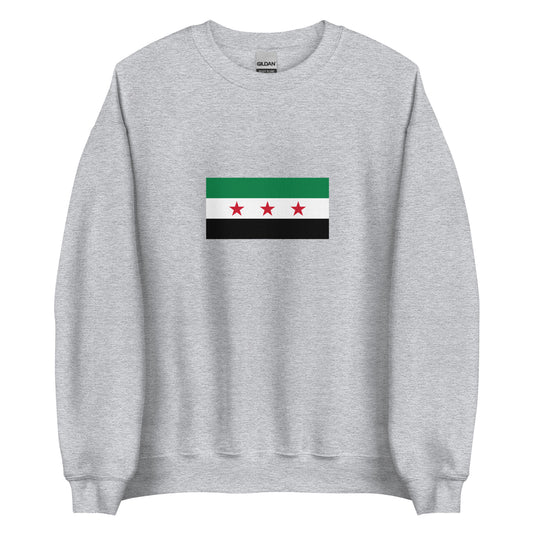 Syria - Syrian Republic (1930-1963) | Historical Syrian Flag Interactive Sweatshirt