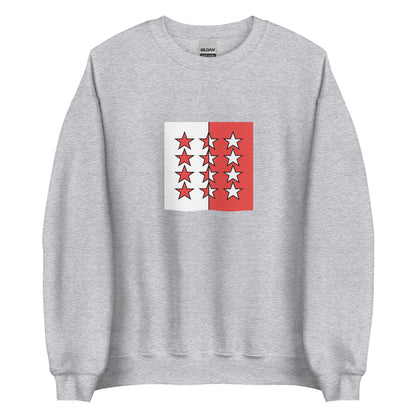 Switzerland - Rhodanic Republic (1802-1810) | Historical Suisse Flag Interactive Sweatshirt