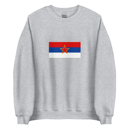 Serbia - Socialist Republic of Serbia (1946-1992) | Historical Serbian Flag Interactive Sweatshirt