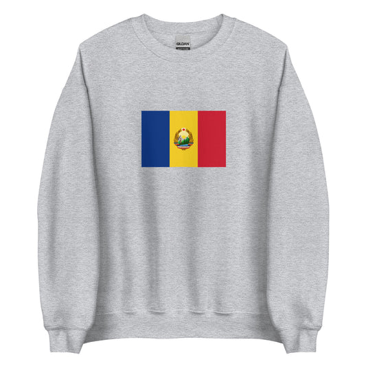 Romania - Socialist Republic of Romania (1947-1989) | Historical Romanian Flag Interactive Sweatshirt