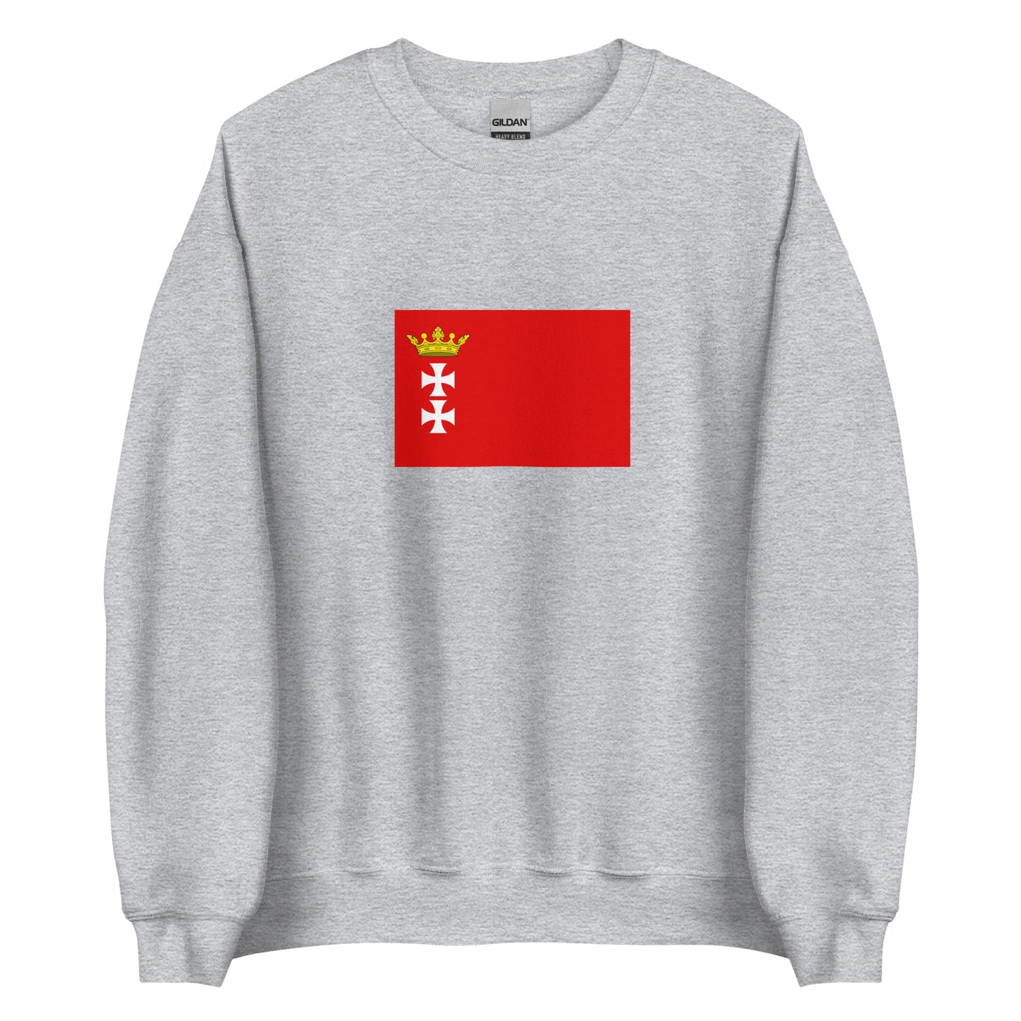 Poland - Republic of Danzig (1807-1814) | Historical Polish Flag Interactive Sweatshirt