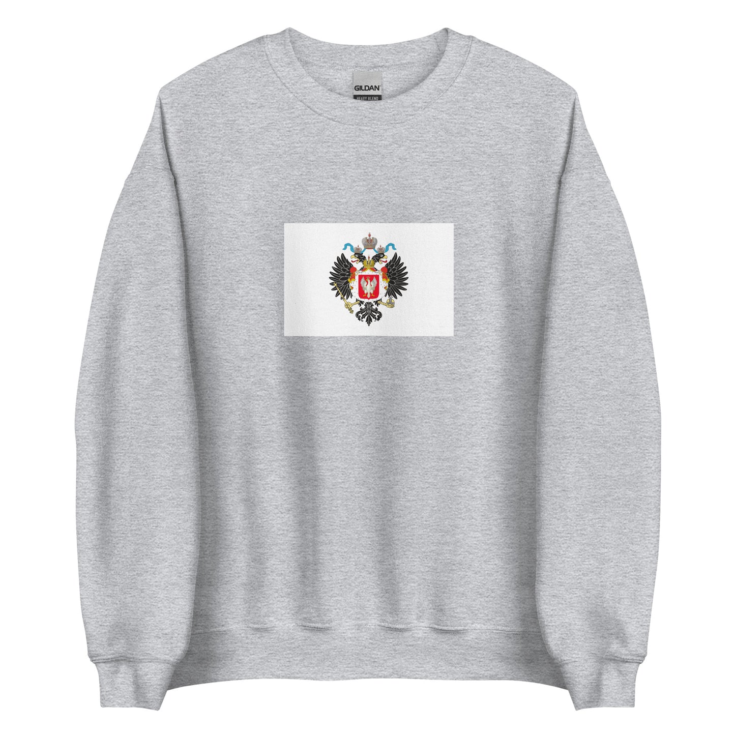 Poland - Kingdom of Poland (1815-1830) | Historical Polish Flag Interactive Sweatshirt