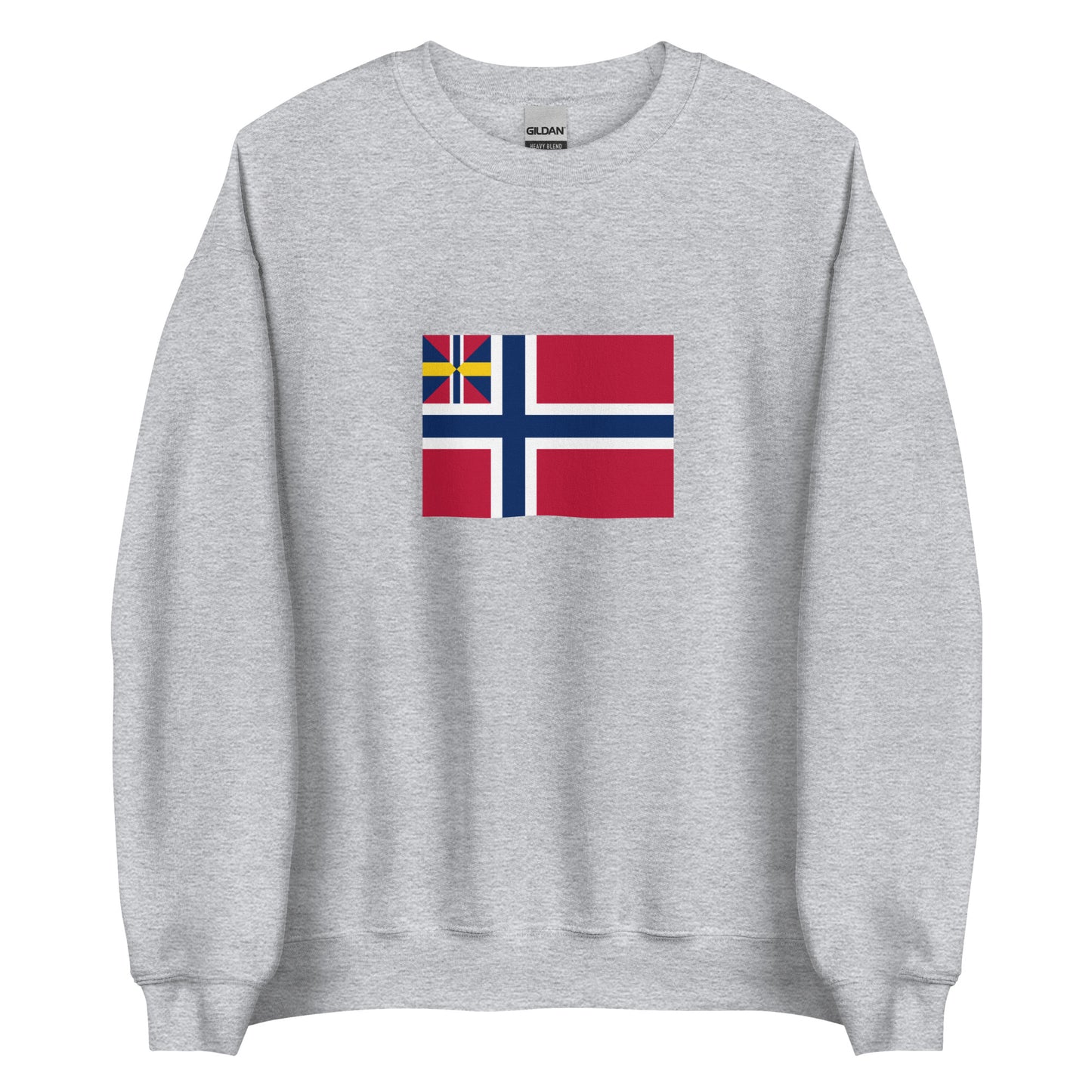 Norway - United Kingdoms of Sweden and Norway (1844-1899) | Historical Norwegian Flag Interactive Sweatshirt