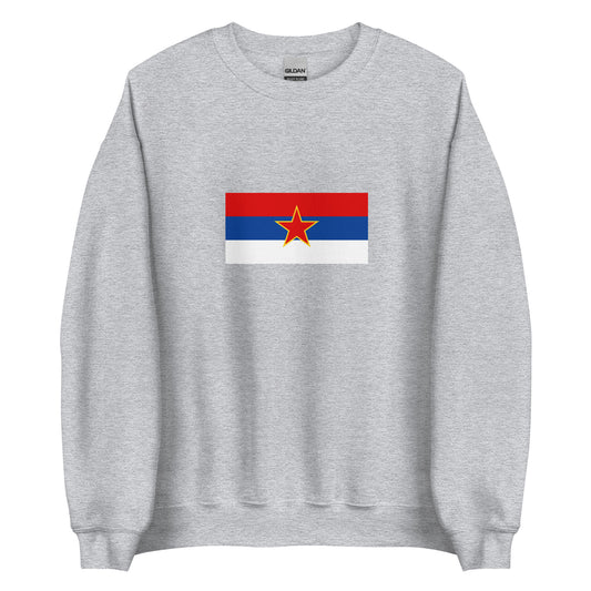 Montenegro - Socialist Republic of Montenegro (1945-1993) | Historical Montenegro Flag Interactive Sweatshirt