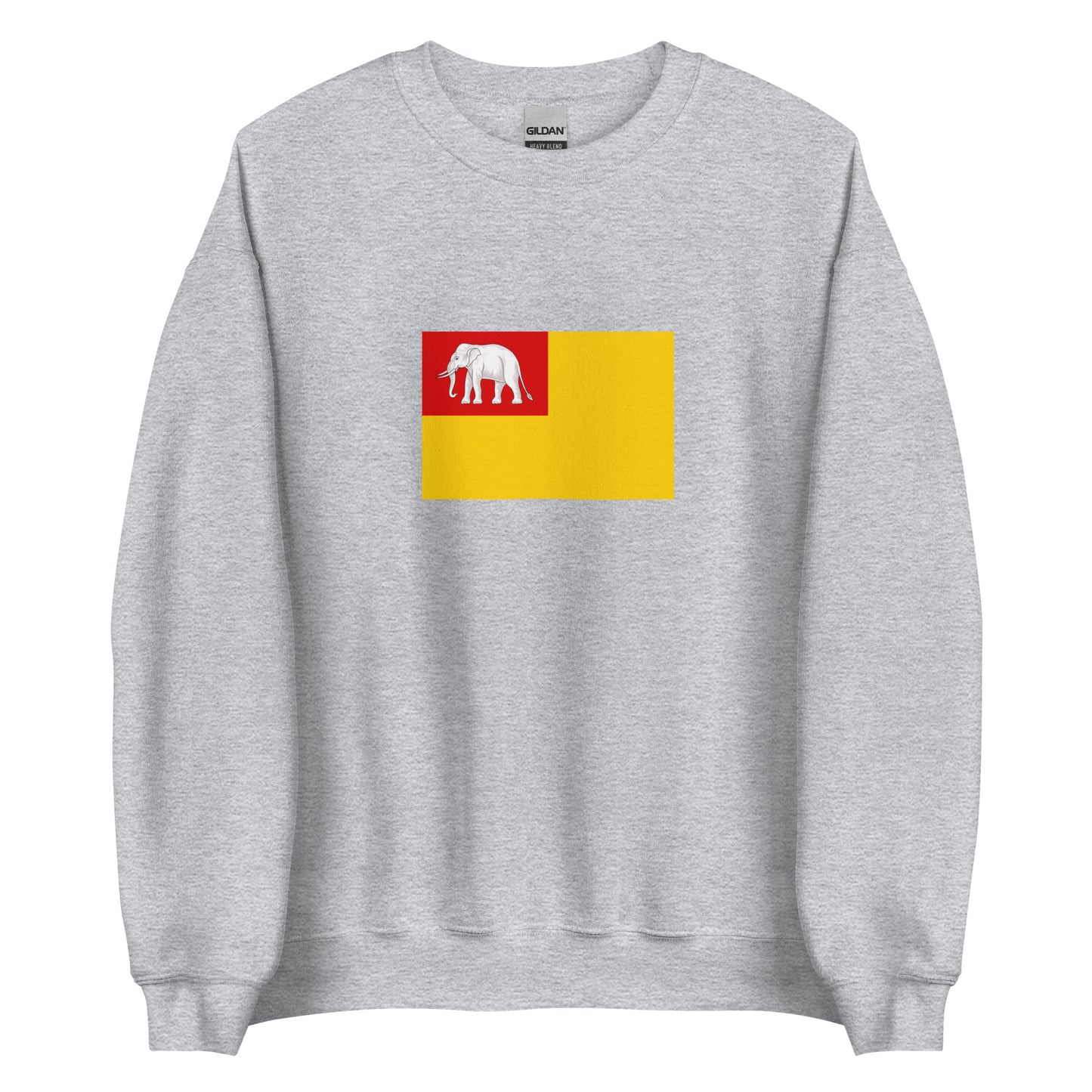 Laos - Kingdom of Vientiane (1707-1828) | Historical Laos Flag Interactive Sweatshirt