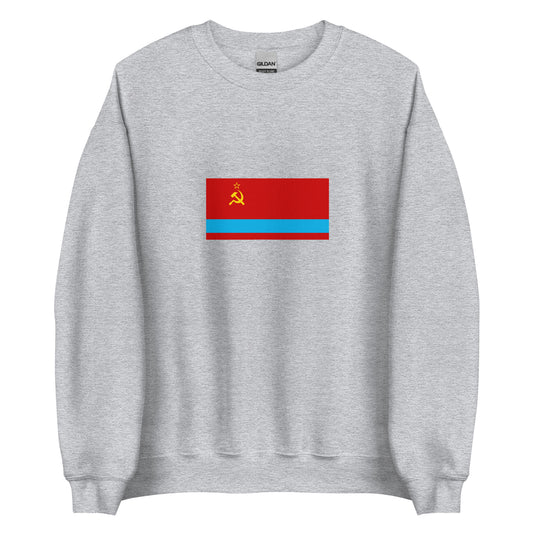 Kazakhstan - Kazakh Soviet Socialist Republic (1941-1991) | Historical Kazakh Flag Interactive Sweatshirt