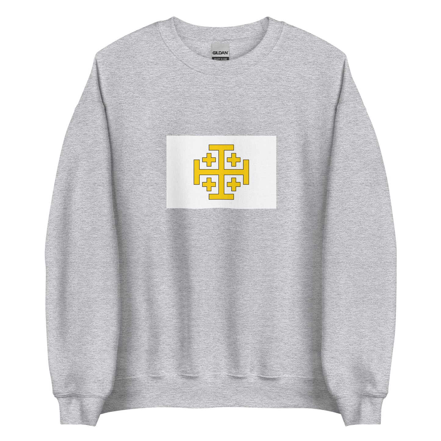 Israel - Kingdom of Jerusalem (1099-1291) | Historical Israeli Flag Interactive Sweatshirt