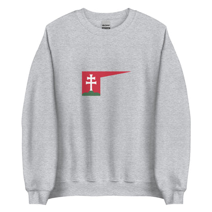 Hungary - Kingdom of Hungary (1000-1301) | Historical Hungarian Flag Interactive Sweatshirt