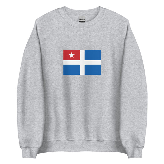 Greece - Cretan State (1898-1913) | Historical Greek Flag Interactive Sweatshirt