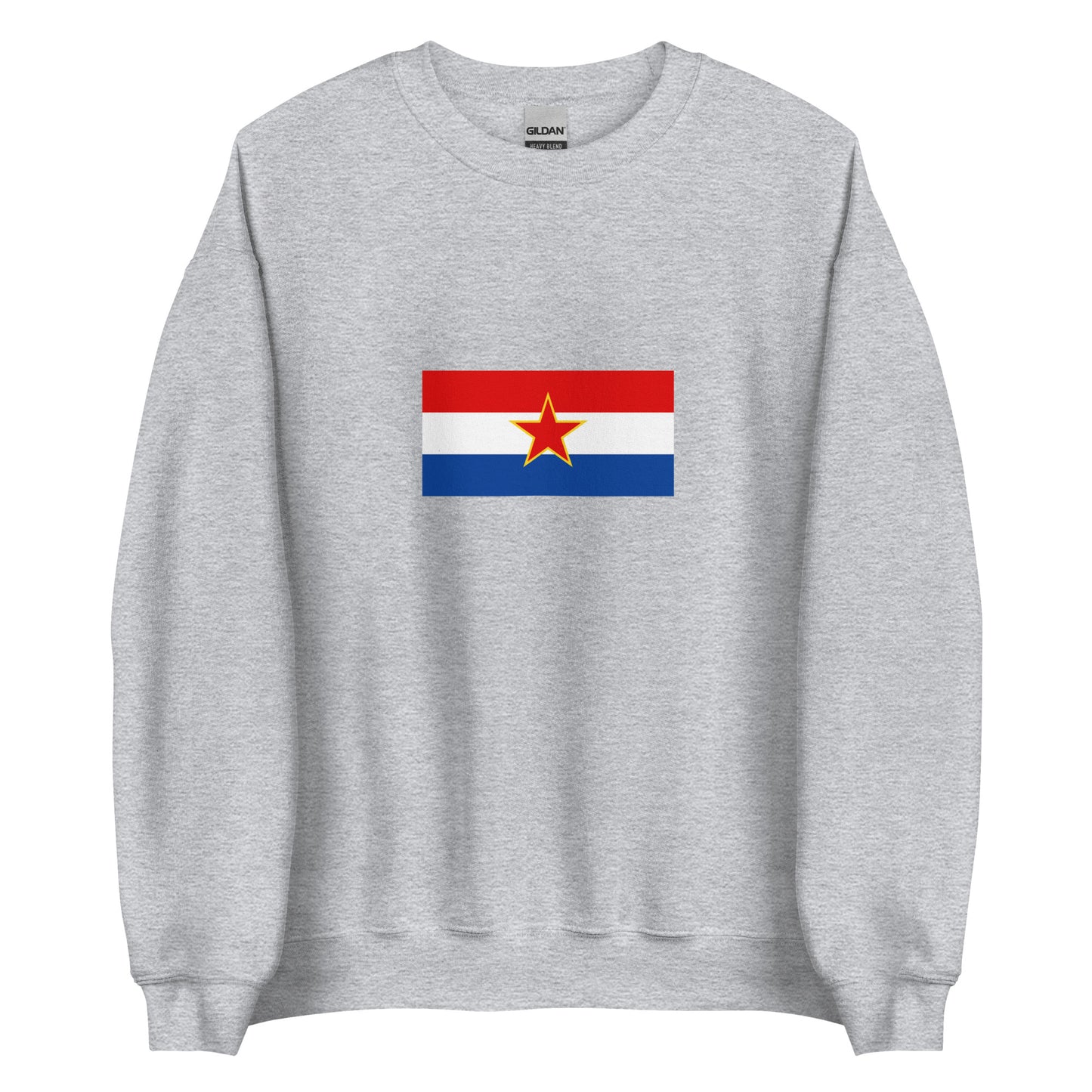 Croatia - Socialist Republic of Croatia (1941-1991) | Historical Croatian Flag Interactive Sweatshirt