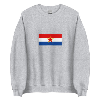 Croatia - Socialist Republic of Croatia (1941-1991) | Historical Croatian Flag Interactive Sweatshirt