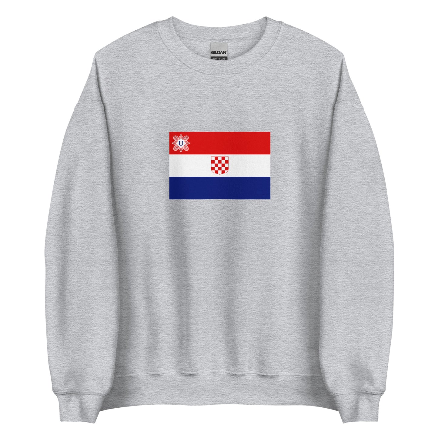 Croatia - Independent State of Croatia (1941-1945) | Historical Croatian Flag Interactive Sweatshirt