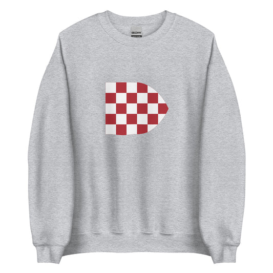 Croatia - Kingdom of Croatia and Dalmatia (1102-1526) | Historical Croatian Flag Interactive Sweatshirt