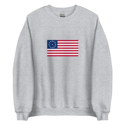 USA - 13 Stars & Stripes Cowpens Flag (1781) | Historical American Flag Interactive Sweatshirt