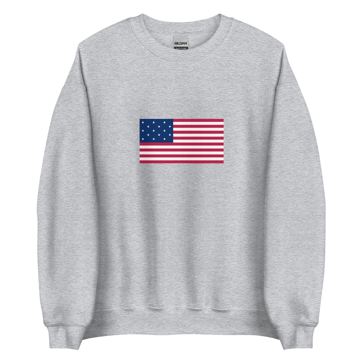 USA - 15 Star Spangled Flag (1795-1818) | Historical American Flag Interactive Sweatshirt