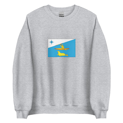 USA - Aleuts People | Indigenous American Flag Interactive Sweatshirt