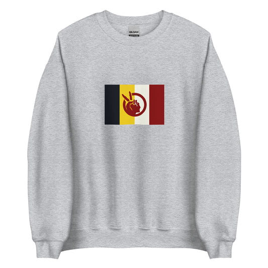 USA - Native Americans | Indigenous American Flag Interactive Sweatshirt