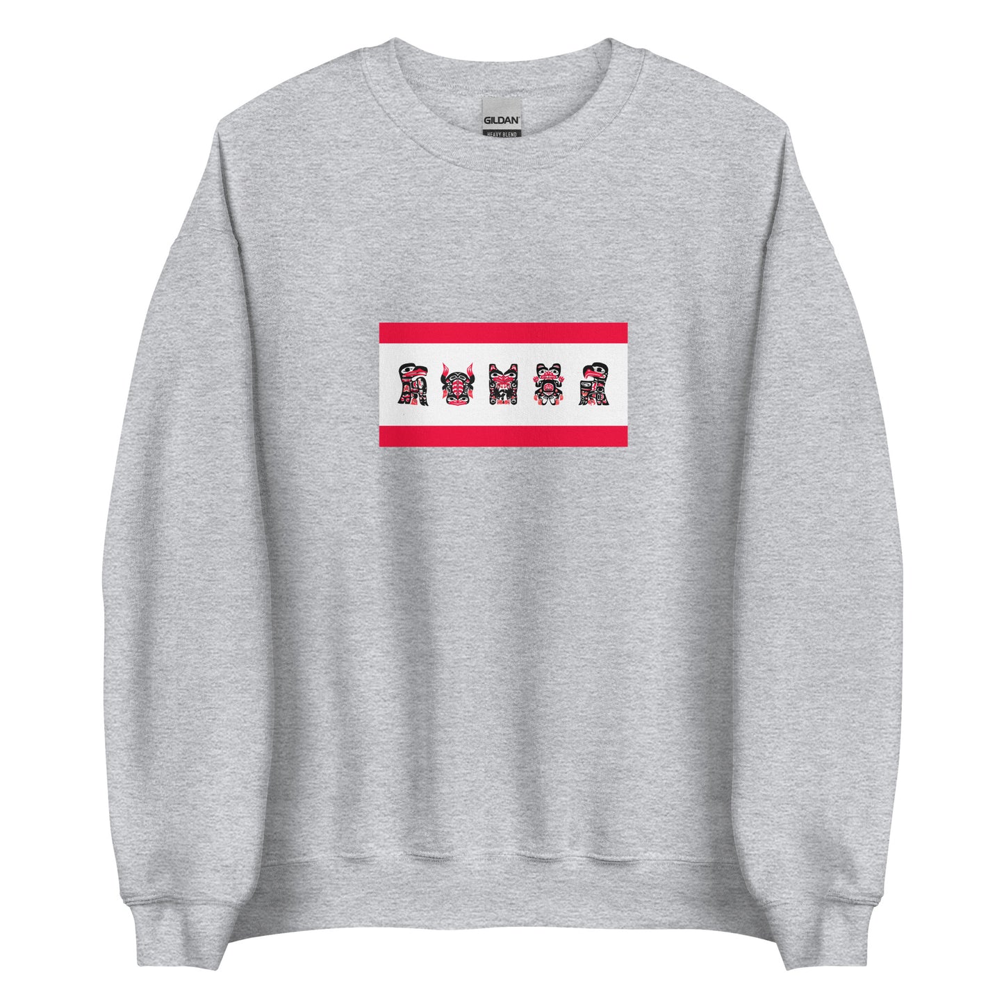 USA - Tlingit People | Indigenous American Flag Interactive Sweatshirt