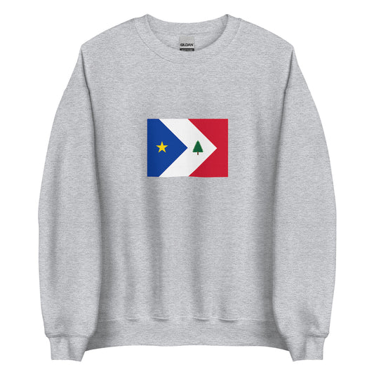 USA - New England Acadians | Ethnic American Flag Interactive Sweatshirt