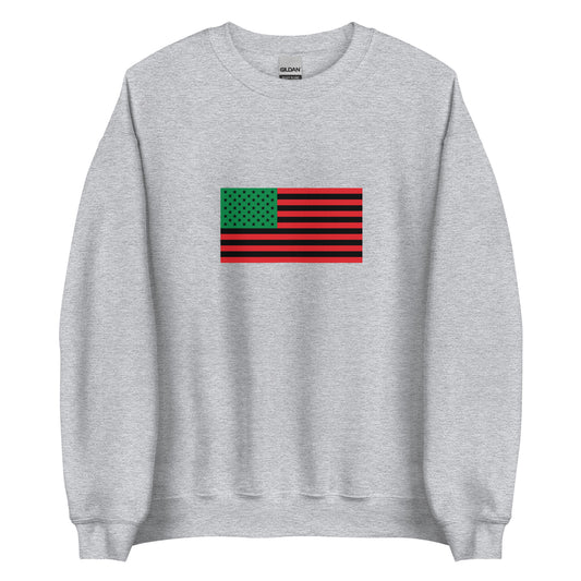 USA - African Americans | Ethnic American Flag Interactive Sweatshirt