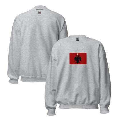 Albania - Ottoman Albanian Vilayet (1385-1912) | Historical Albanian Flag Interactive Sweatshirt