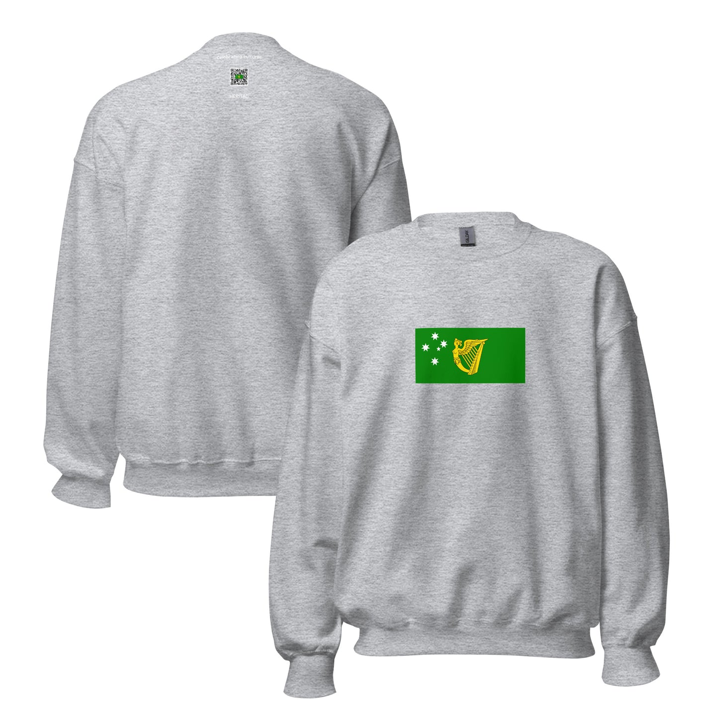 Australia - Irish Australians | Ethnic Australian Flag Interactive Sweatshirt