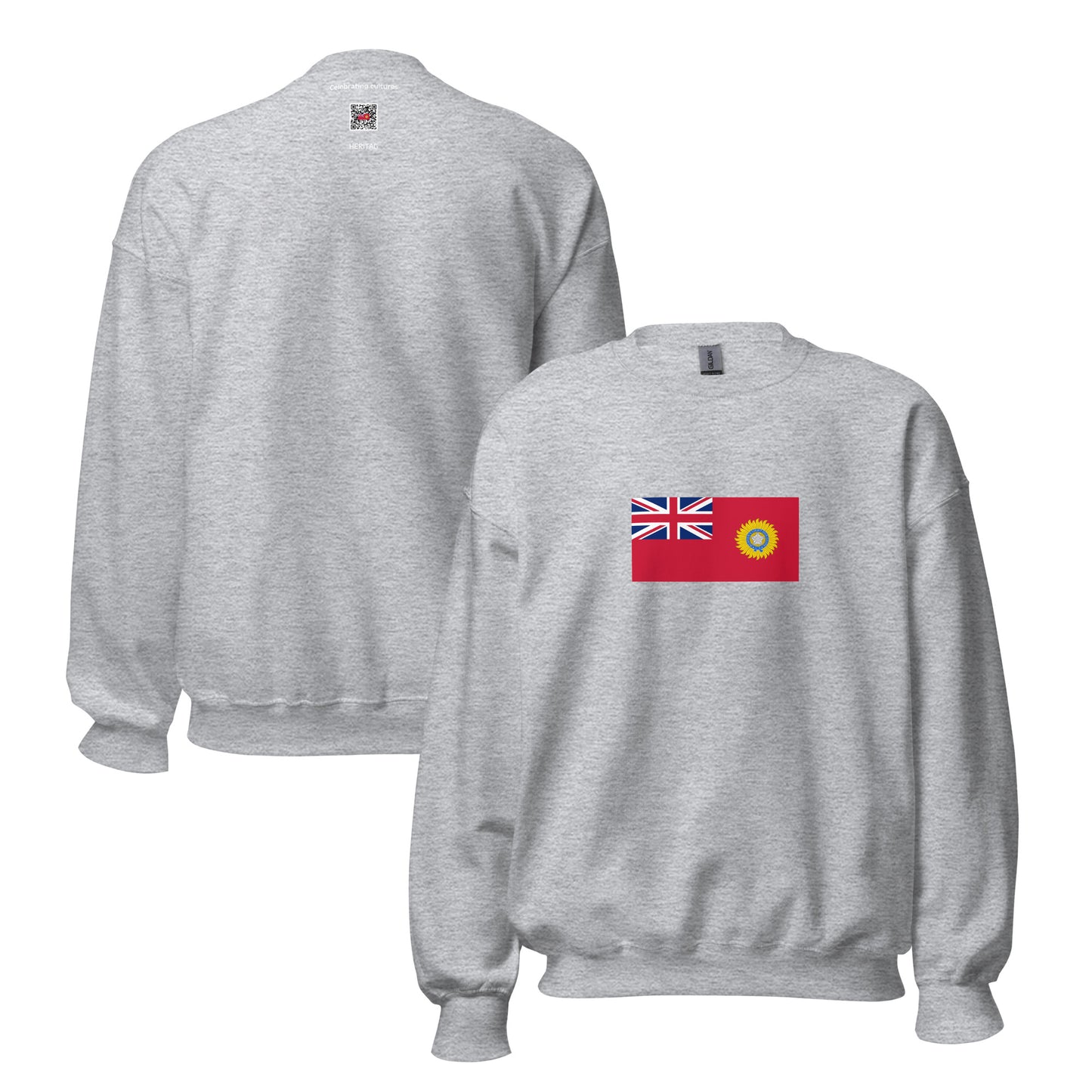 Bahrain - British India (1880-1947) | Historical Bahraini Flag Interactive Sweatshirt