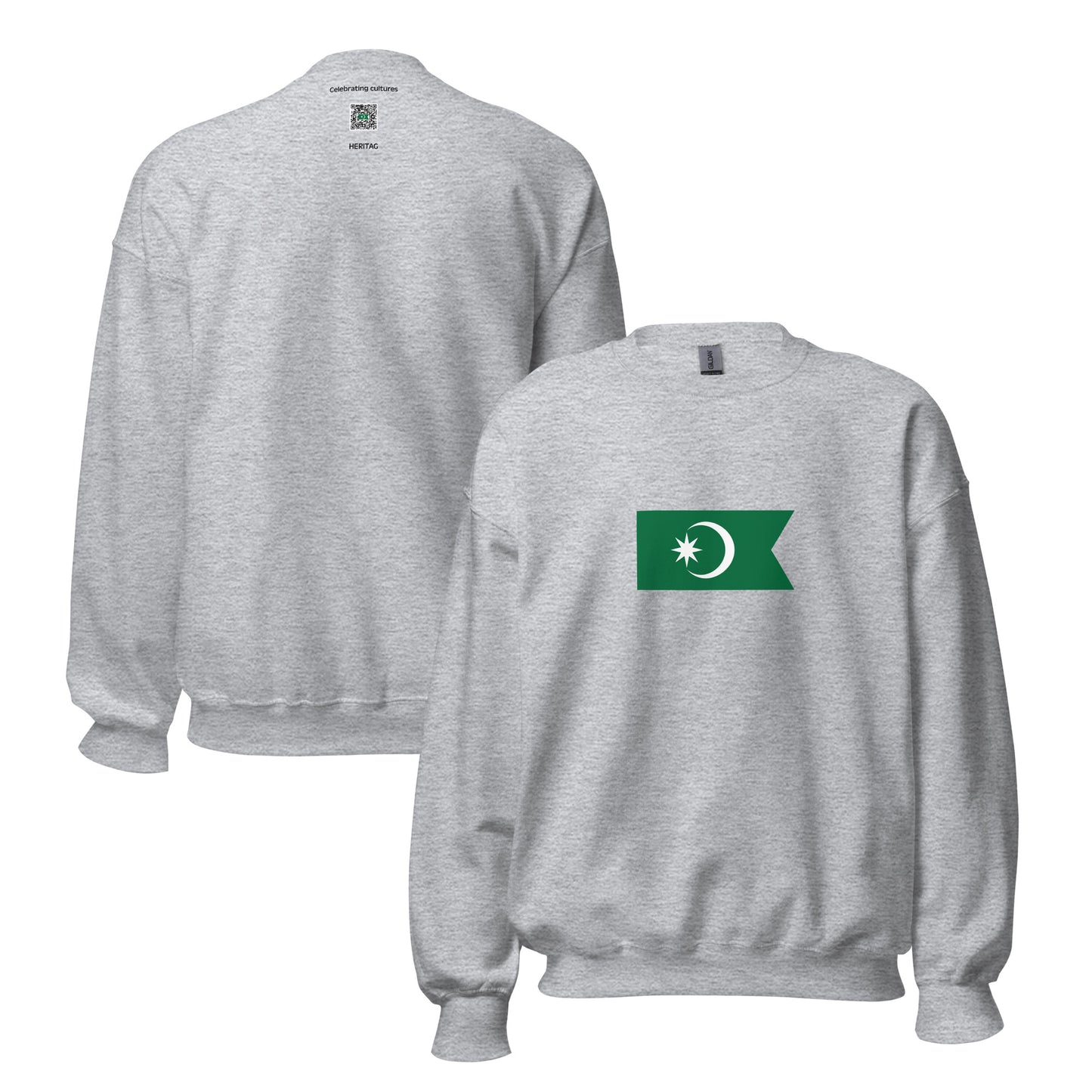 Bosnia Herzegovina - Ottoman Bosnia (1463-1908) | Historical Bosnian Flag Interactive Sweatshirt