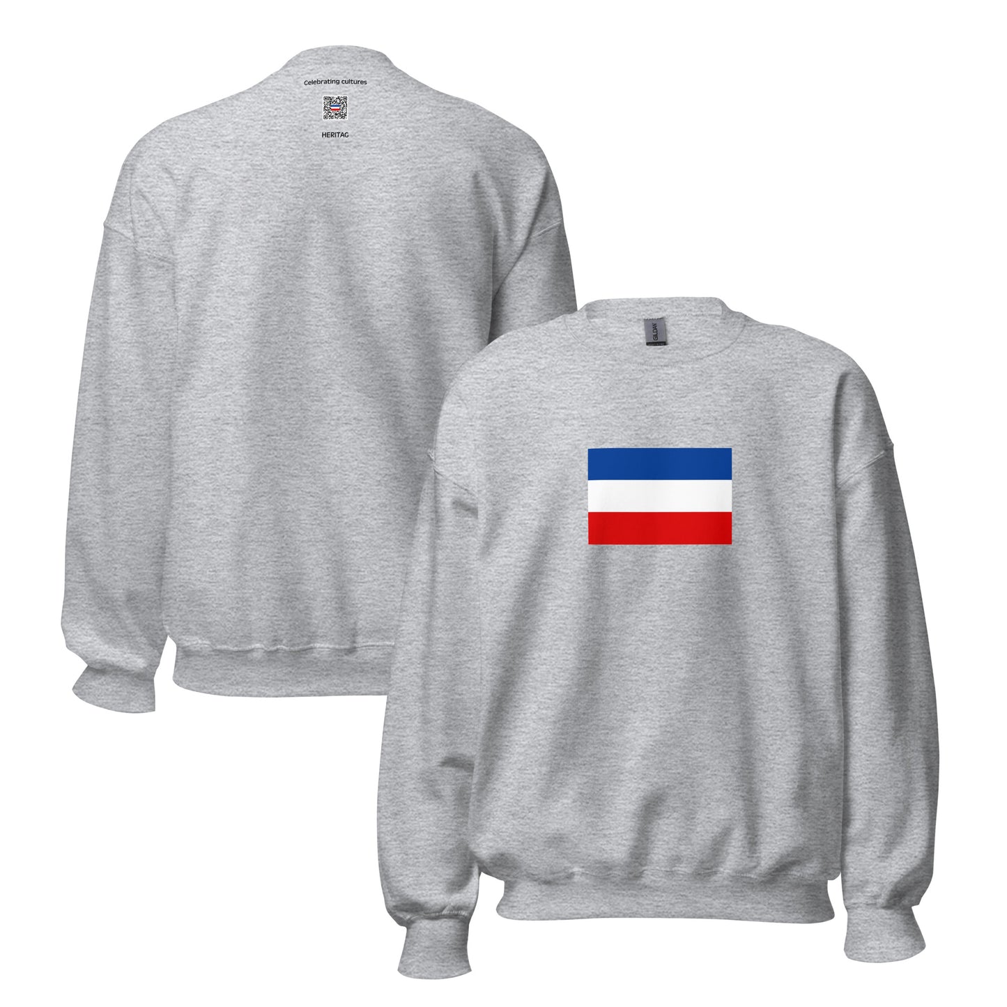 Bosnia Herzegovina - Kingdom of Yugoslavia (1918-1941) | Historical Bosnian Flag Interactive Sweatshirt