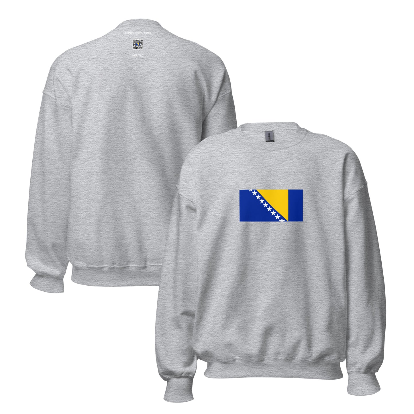 Bosnia Herzegovina - Bosnians | Ethnic Bosnian Flag Interactive Sweatshirt