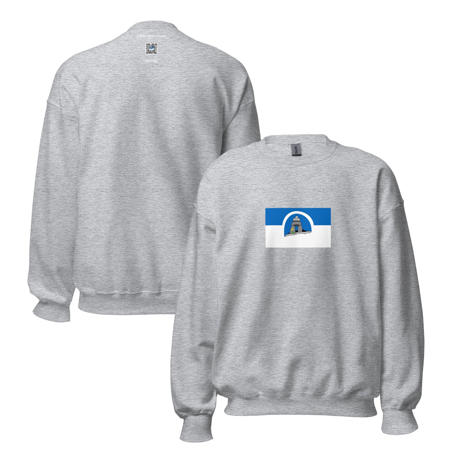 Canada - Franco-Nunavois | Ethnic Canadian Flag Interactive Swearshirt