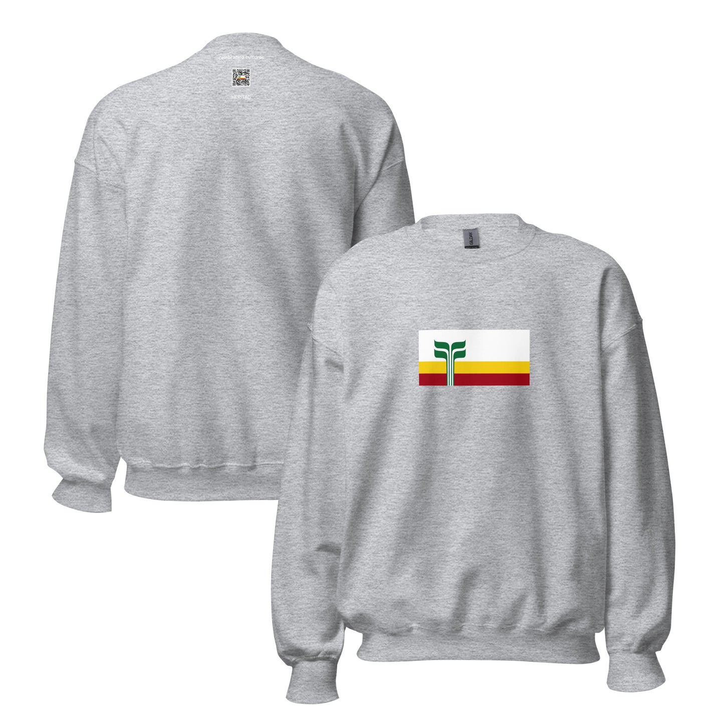 Canada - Franco-Manitobans | Ethnic Canadian Flag Interactive Sweatshirt