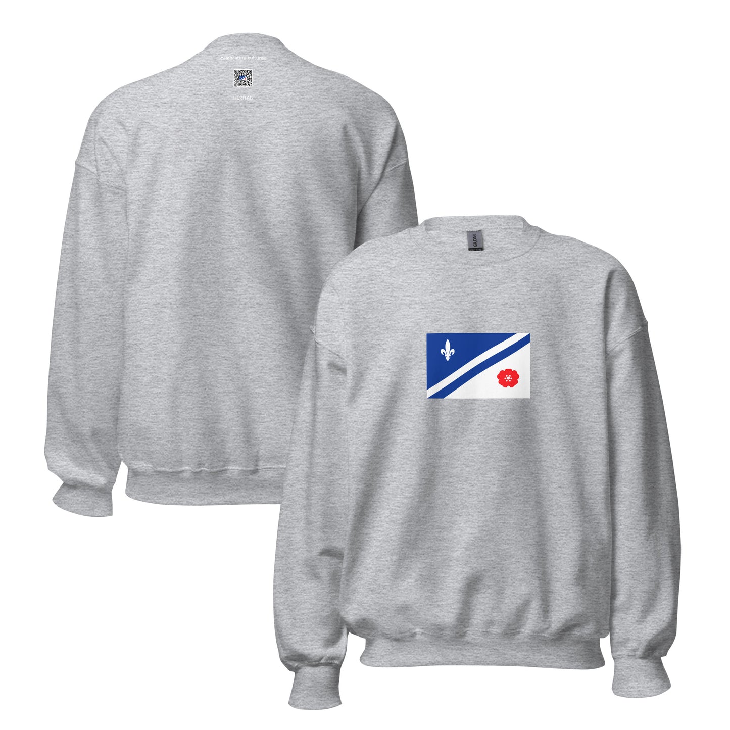Canada - Franco-Albertans | Ethnic Canadian Flag Interactive Sweatshirt
