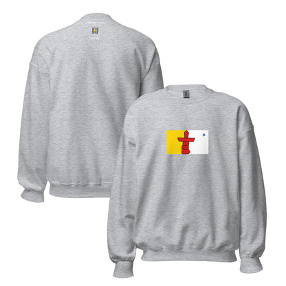Canada - Nunavut Inuit People | Native Canadian Flag Interactive Sweatshirt