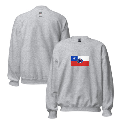 Chile - First Chilean Republic (1818-1834) | Historical Chilean Flag Interactive Sweatshirt
