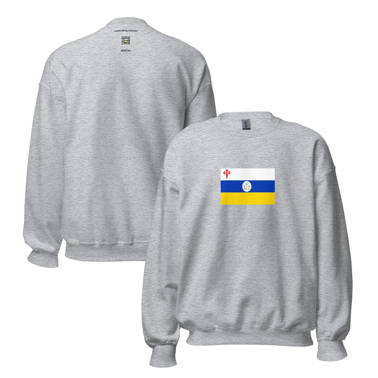 Chile - First Chilean Flag (1812-1814) | Historical Chilean Flag Interactive Sweatshirt