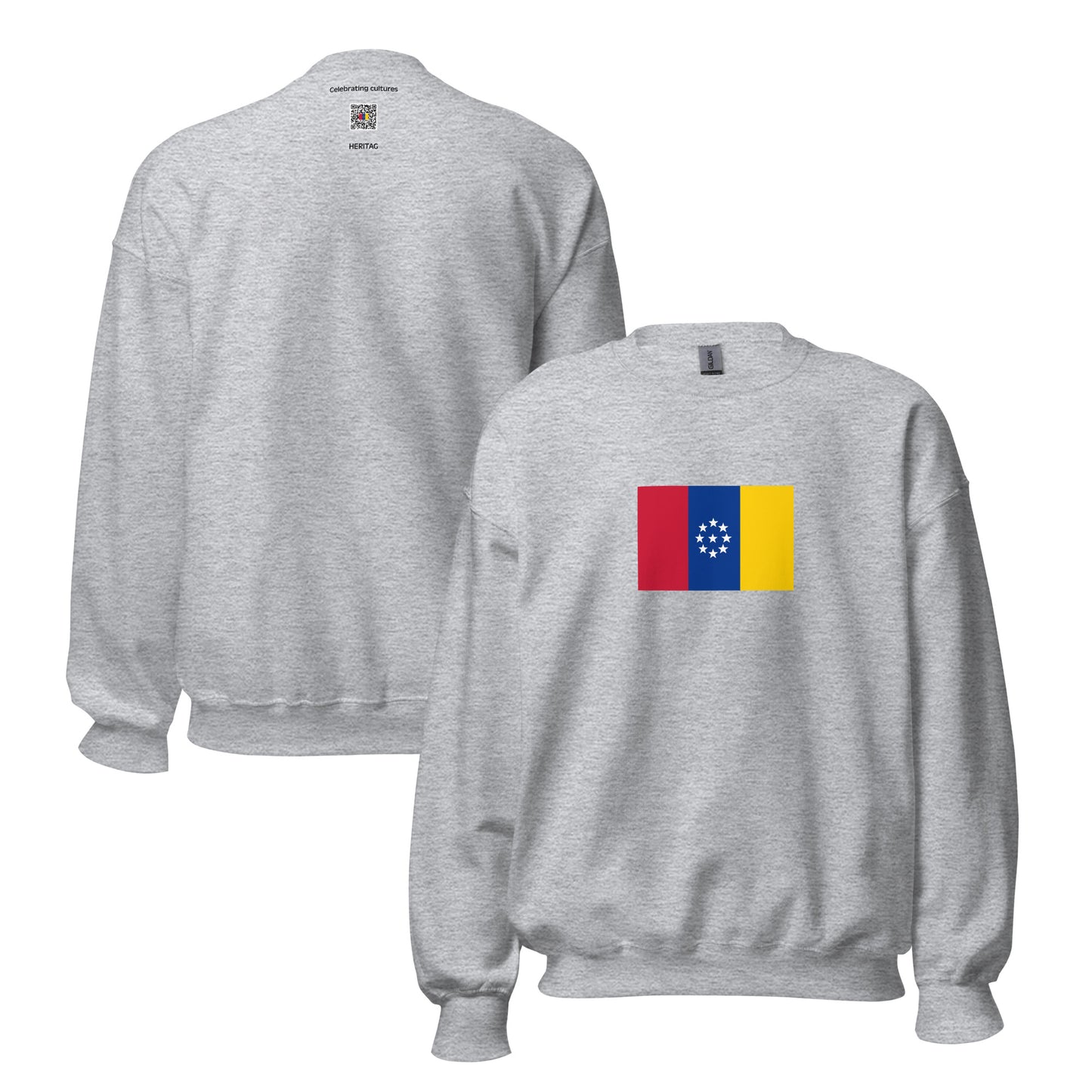 Colombia - United States of Colombia (1861-1861) | Historical Colombian Flag Interactive Sweatshirt